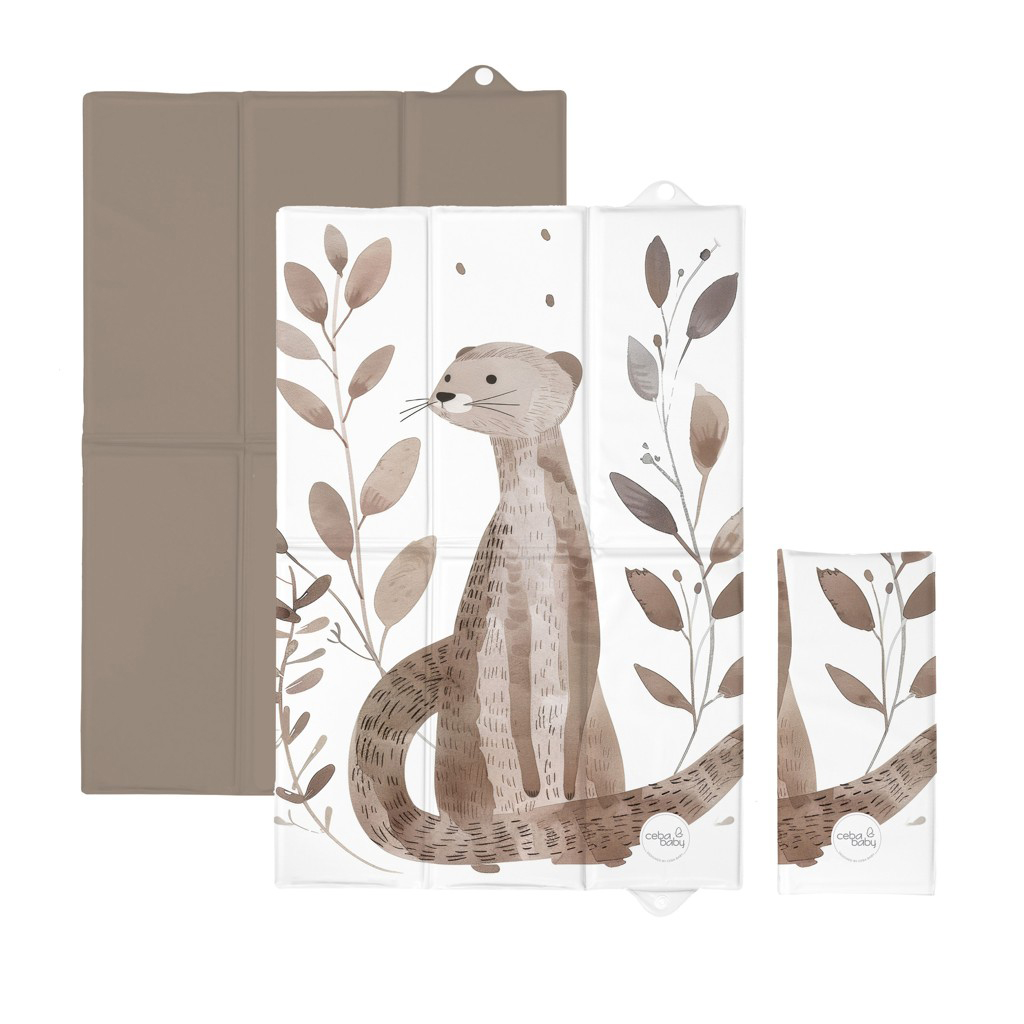 CEBA BABY Podložka prebaľovacia cestovná (60x40) Basic Clever Otter